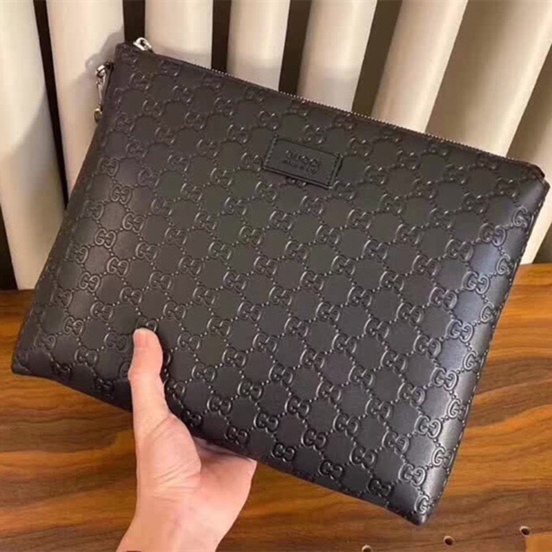 Men's Wallet Handbag Black Size 31*24.5*5 cm