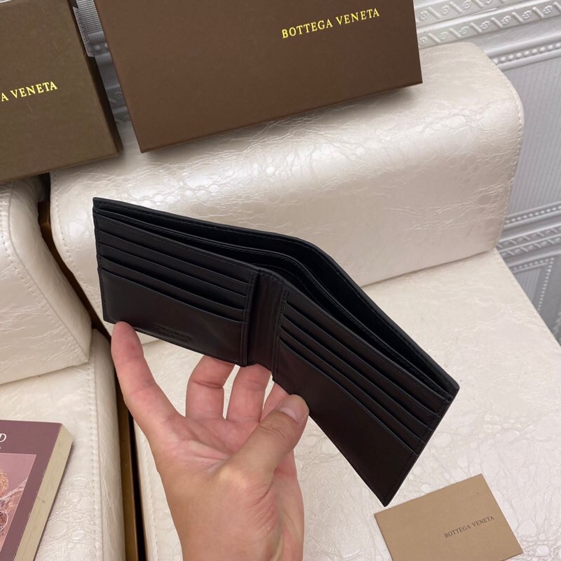 Men's Wallet Short Folding Money Clip Size 12*9.6*1.5 cm