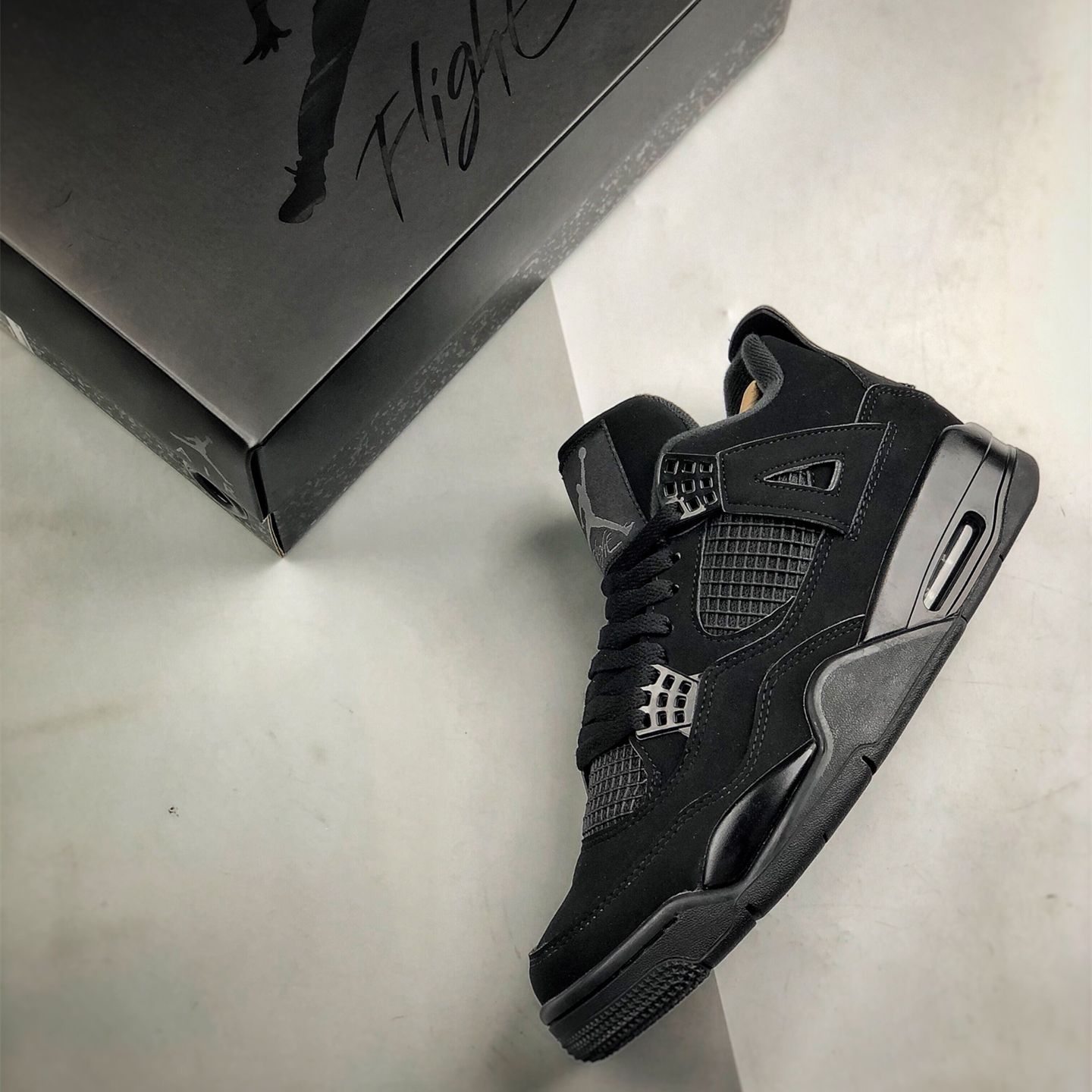 Air Jordan 4 “Black Cat” Basketball Shoes Size:EU36-EU47
