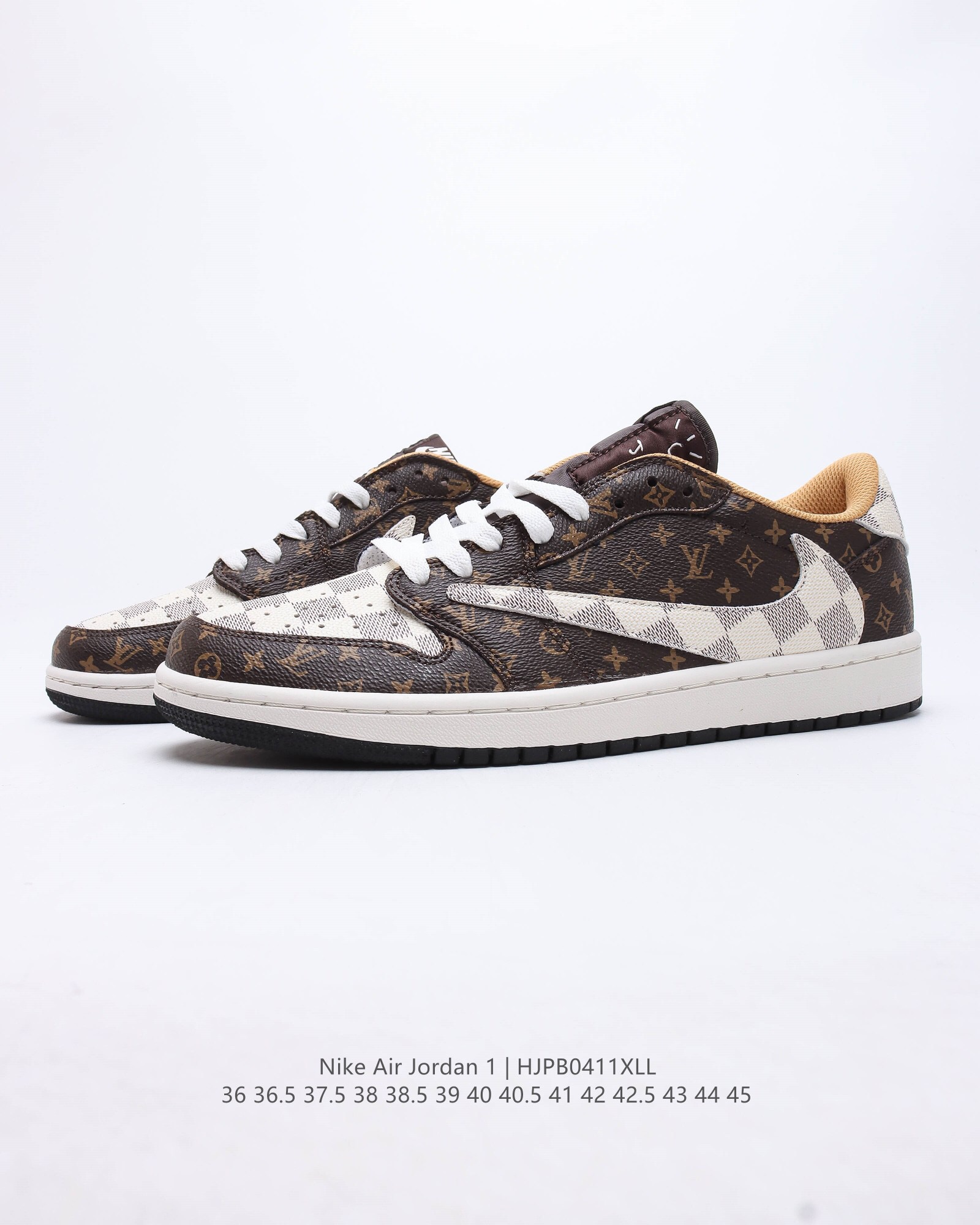 Travis scott x air jordan 1 lv aj1 casual shoes Size:EU36-EU45