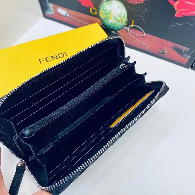 ROMA Men's Handbag Large Capacity Black Leather Wallet Size 20 * 10cm