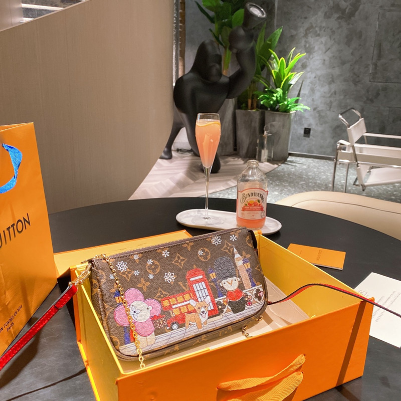 Mila Bag Damier Azur Made of Canvas Size 25*14cm