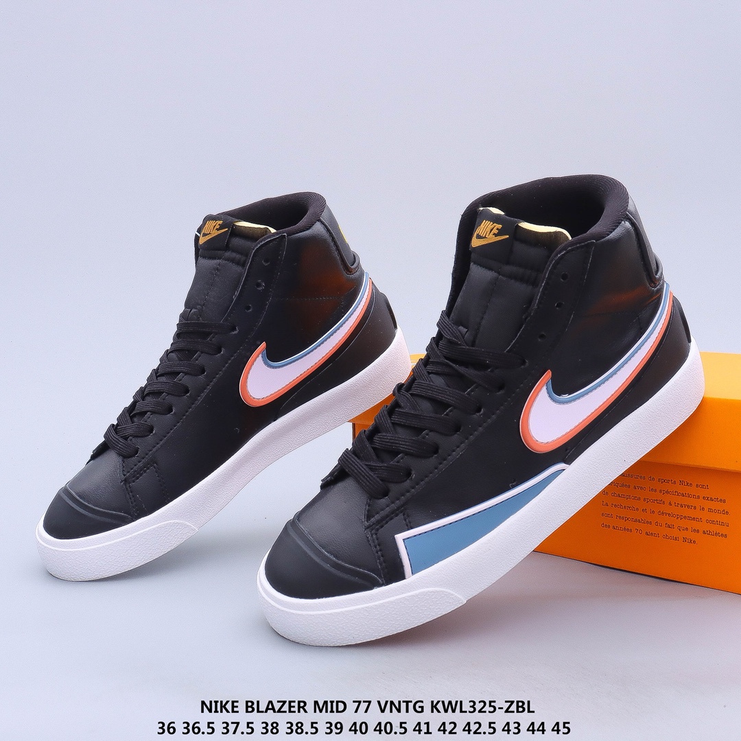 blazer mid 77 infinite “rubberized black” sport casual shoes Size：EU36-EU45