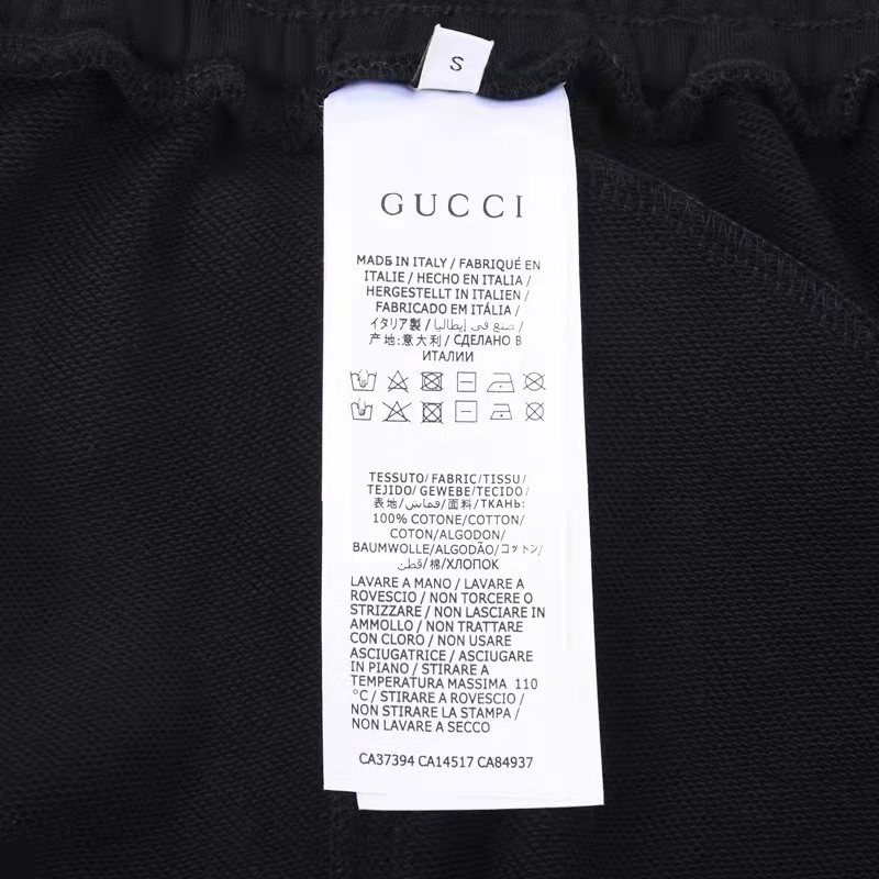 2022ss Men's Black Shorts