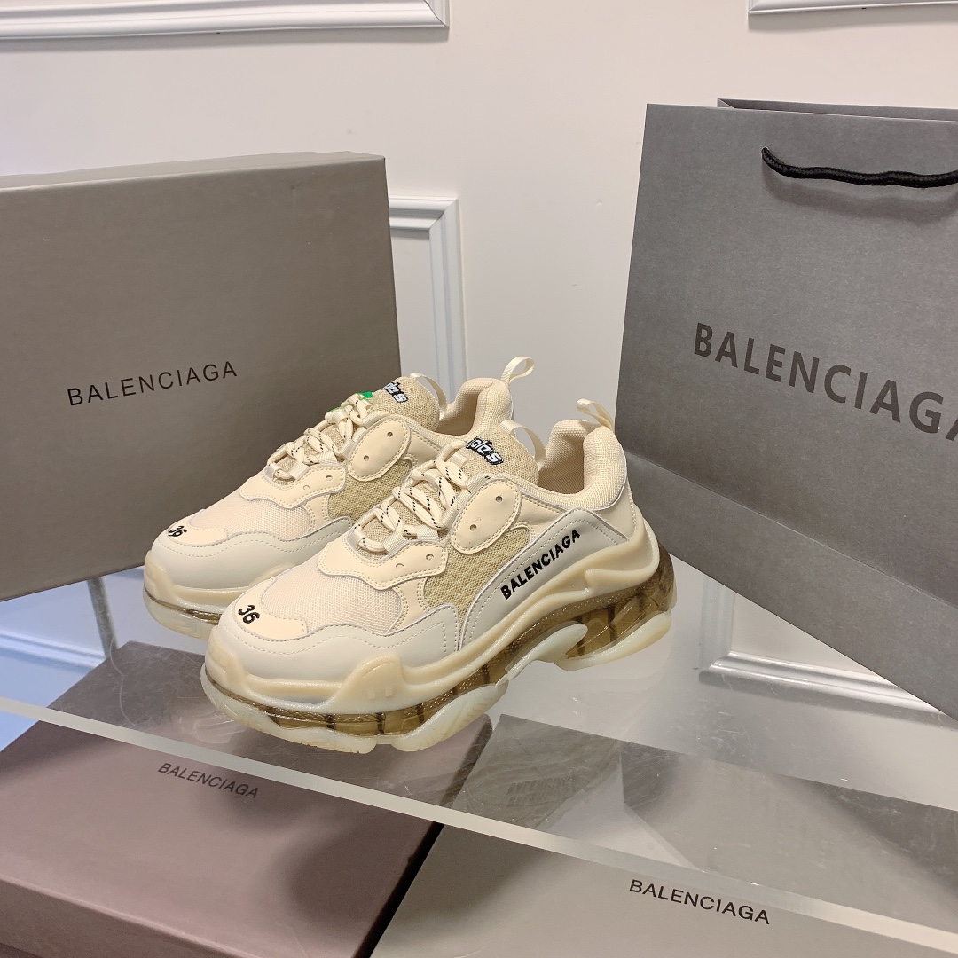 Triple S Clear Sole Women's Shoes Size:EU35-EU42