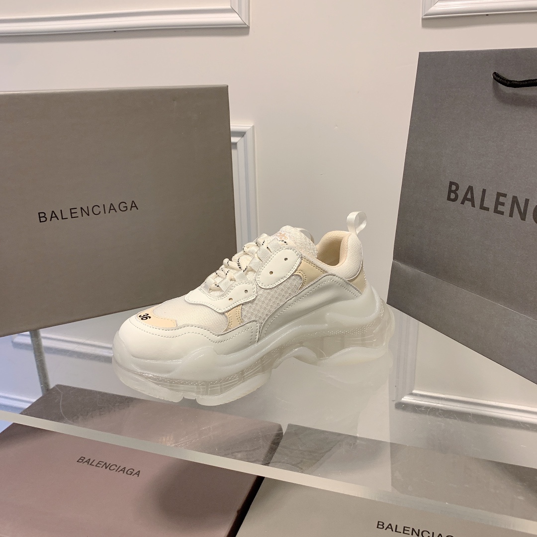 Triple S Clear Sole Women's Shoes Size:EU35-EU42