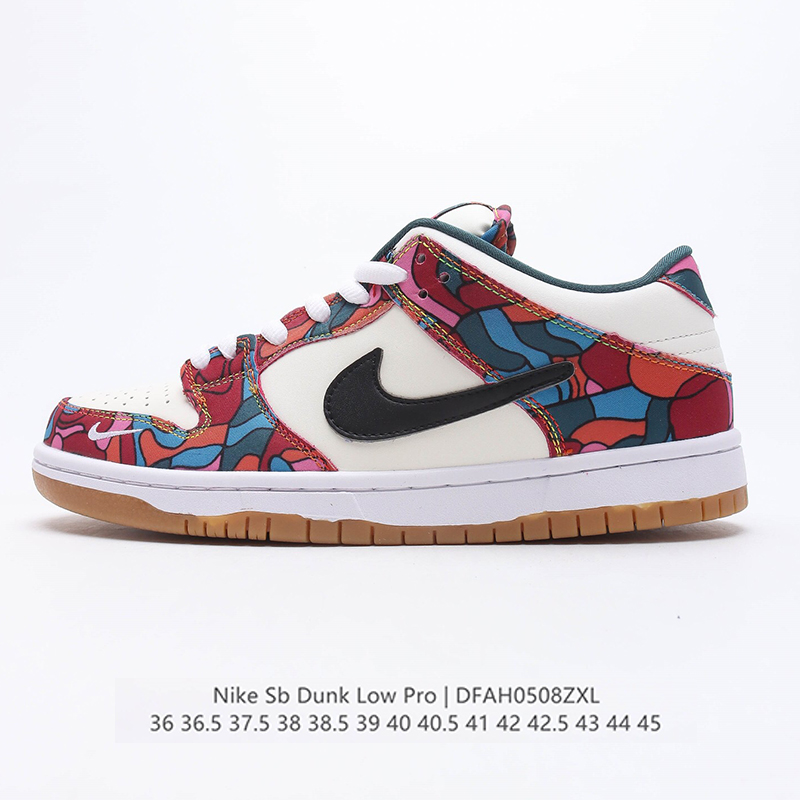 Parra sb dunk low abstract art casual shoes Size:EU36-EU45