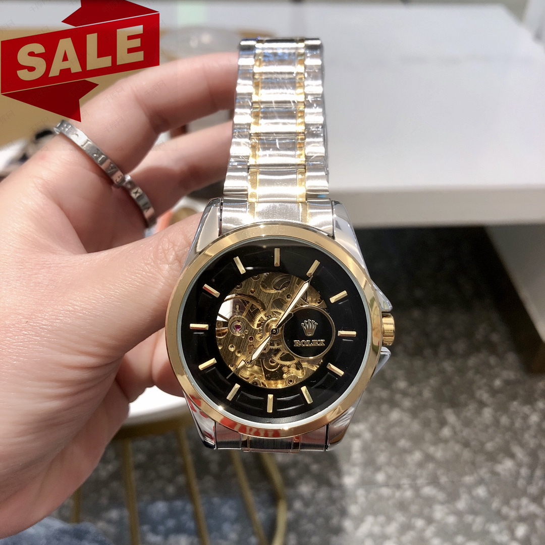 Men's 6 colors Casual Mechanical Watch, Skeleton watches ,40 mm