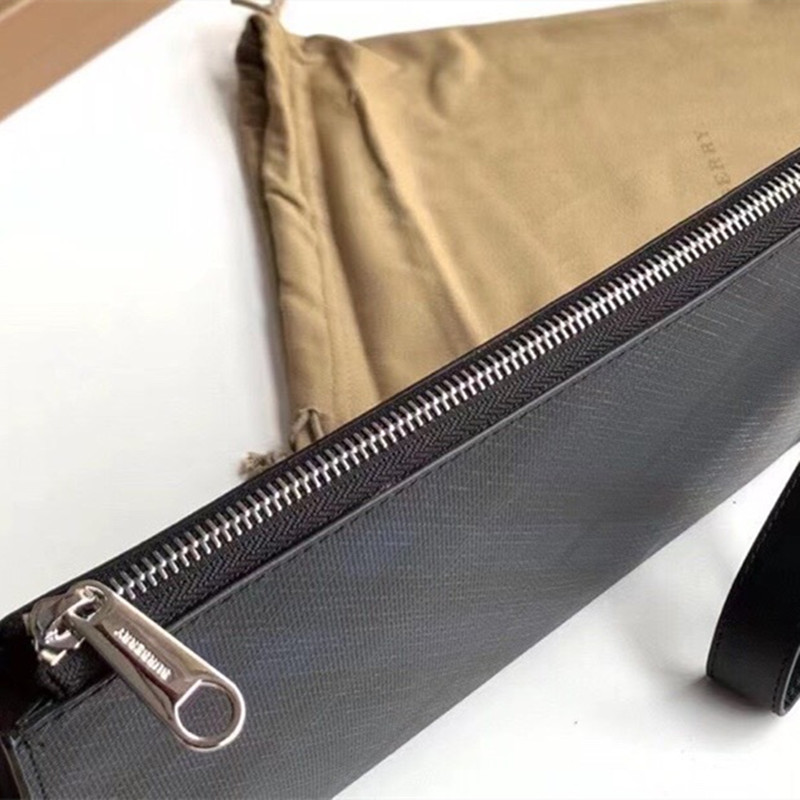 Ondon Checked Zipper Organizer Men's Wallet Handbag Size 30*19.5 cm