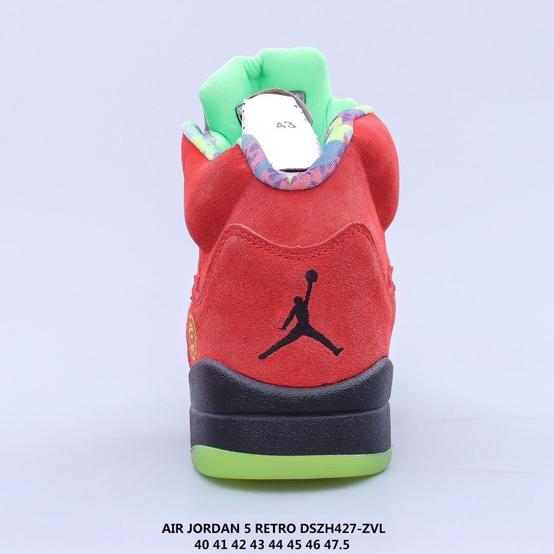 air jordan 5 “what the” Mandarin duck shoes sport casual shoes Size:EU40-EU47