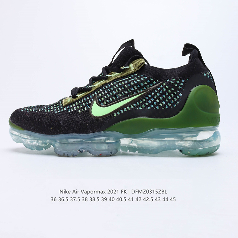 air vapormax 2021 fk blackgreen mid sport casual shoes Size：EU36-EU45