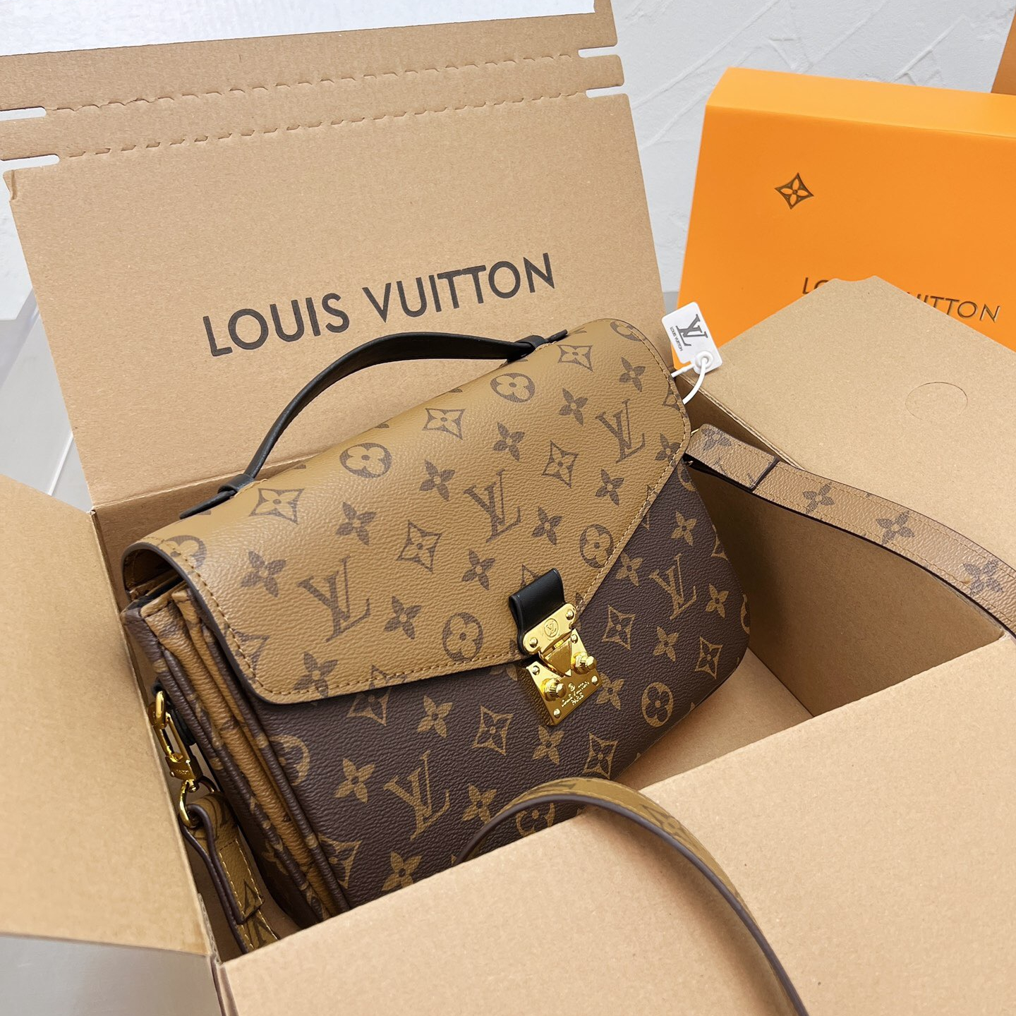 Monogram Reverse Pochette Bags Metis Bags