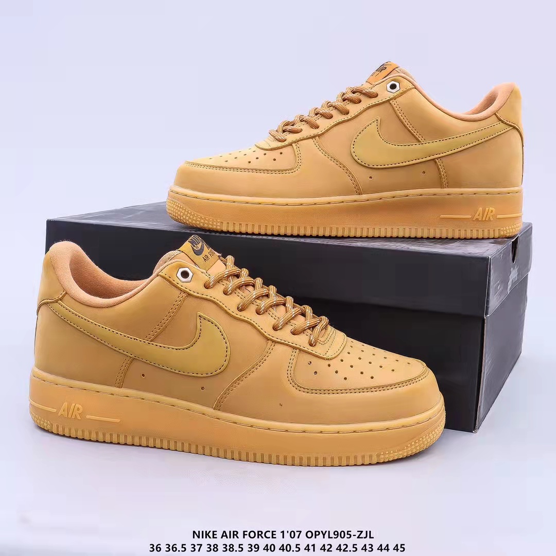 Air Force 1 LOW 07 LV8:Wheat/Flax CJ9179-200 SIZE:EU36-EU45