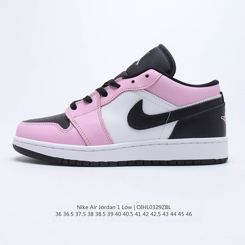 Air jordan retro 1 low gs light arctic pink aj1 casual shoes Size：EU36-EU46
