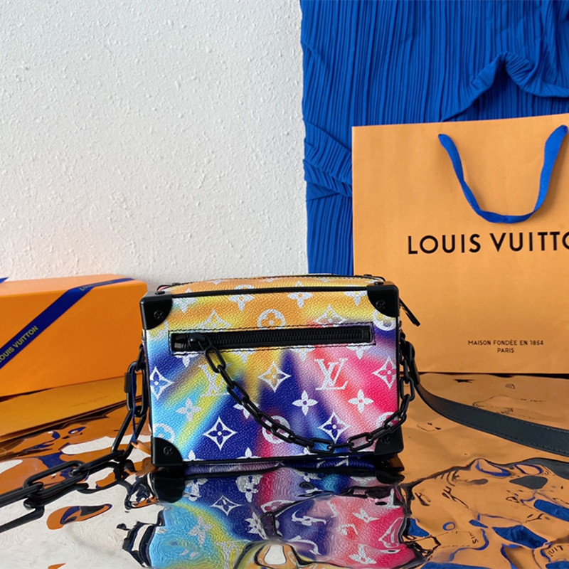 Mini Soft Trunk Bag Men's Bag Size 18.5*13*8 cm