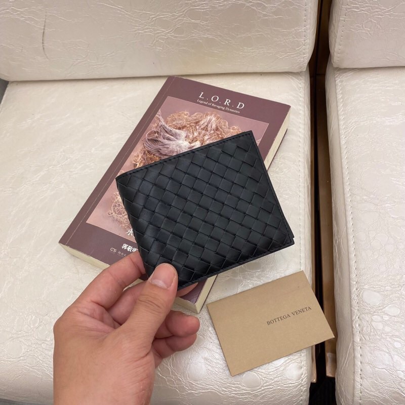 Men's Wallet Short Folding Money Clip Size 12*9.6*1.5 cm