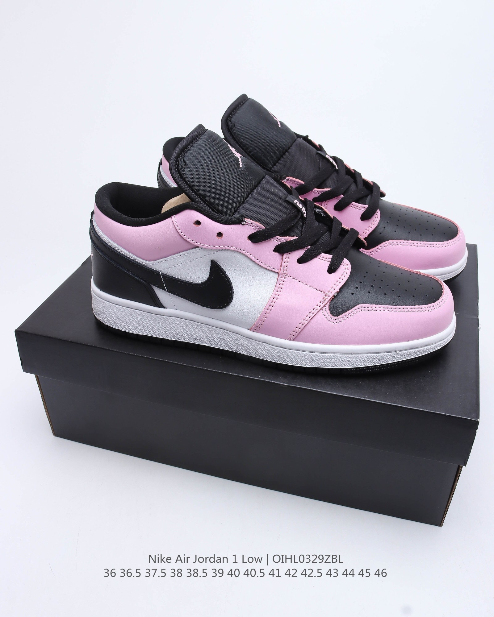 Air jordan retro 1 low gs light arctic pink aj1 casual shoes Size:EU36-EU46