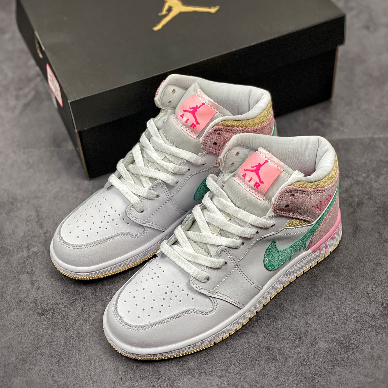 Air Jordan 1 Mid Leisure Board Shoes EU36-EU47.5/ US4-US13