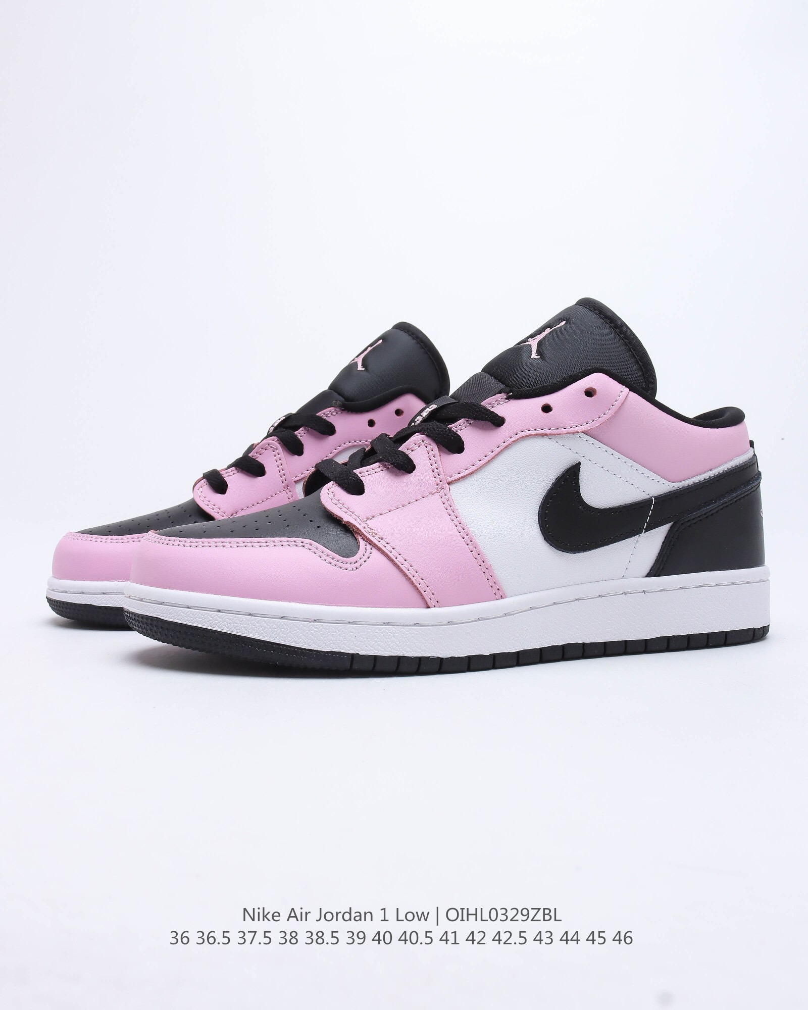 Air jordan retro 1 low gs light arctic pink aj1 casual shoes Size：EU36-EU46