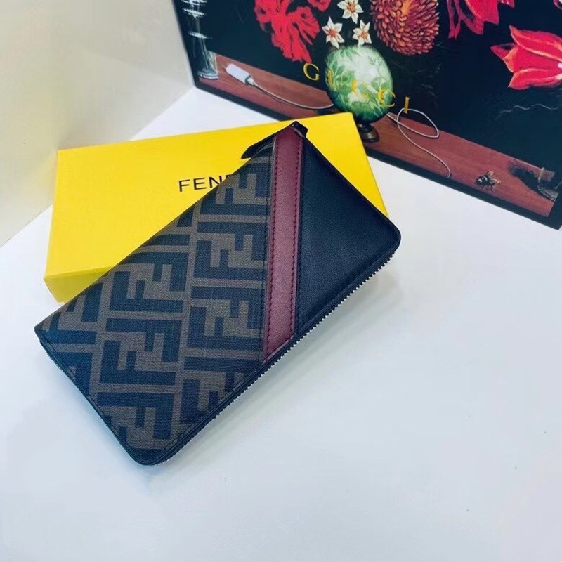 Men's Handbag Multi Card Large Capacity Black Leather Wallet Size 20 * 10cm