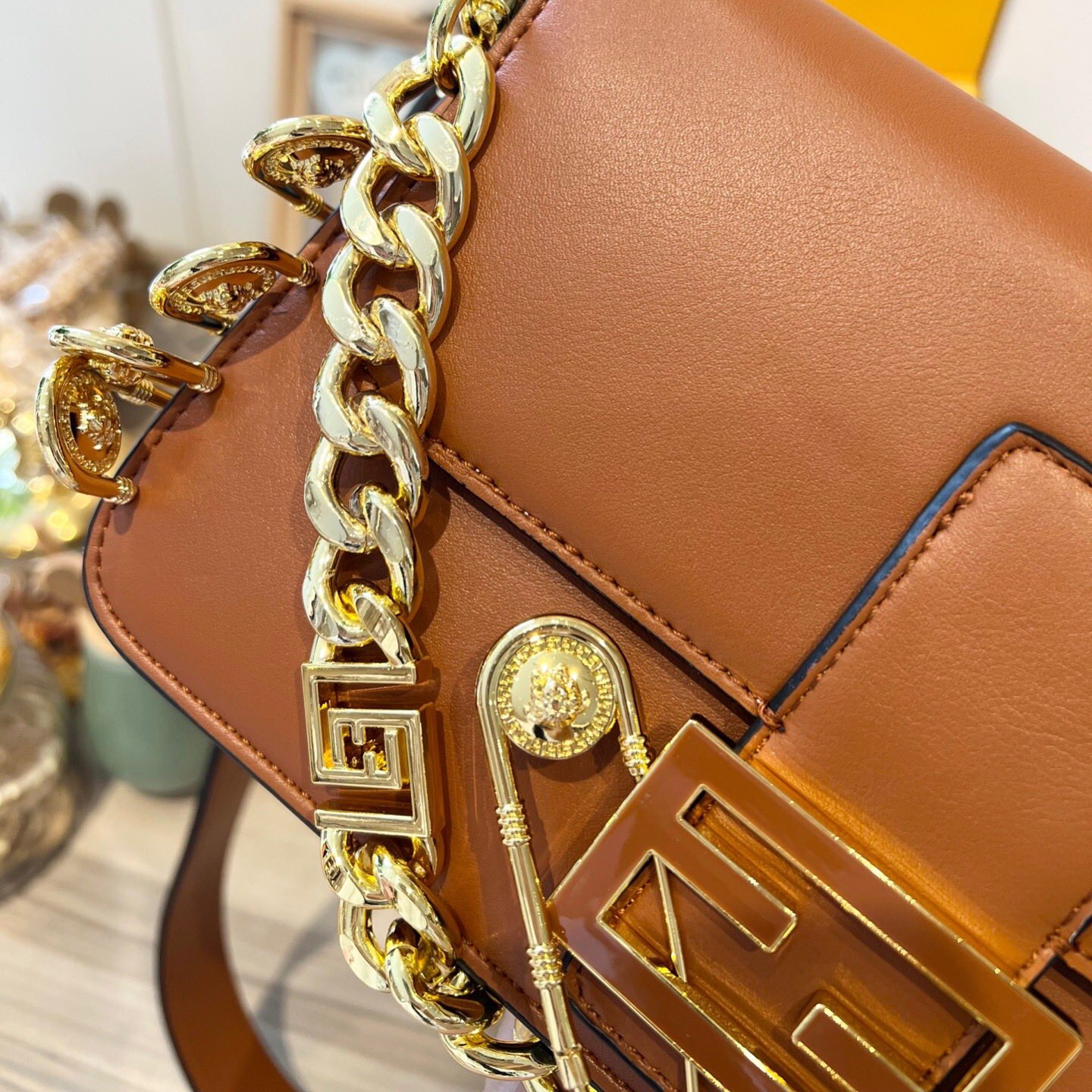 2022 New Brown Bag ,size:25*5*15cm