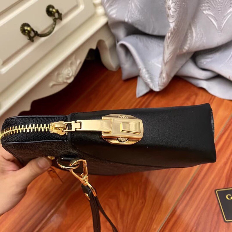 Men's Wallet Handbag A Wallet With Combination Lock 2 Colors Size 28*18*3 cm