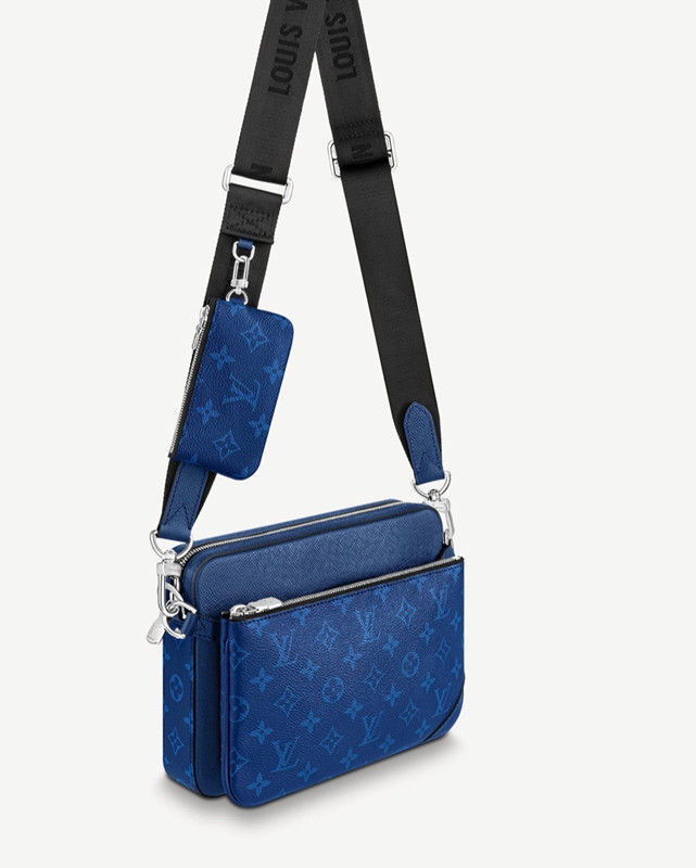 Trio Messenger bag 3 in 1 Men's Bag Blue Size 25*18.5*7cm