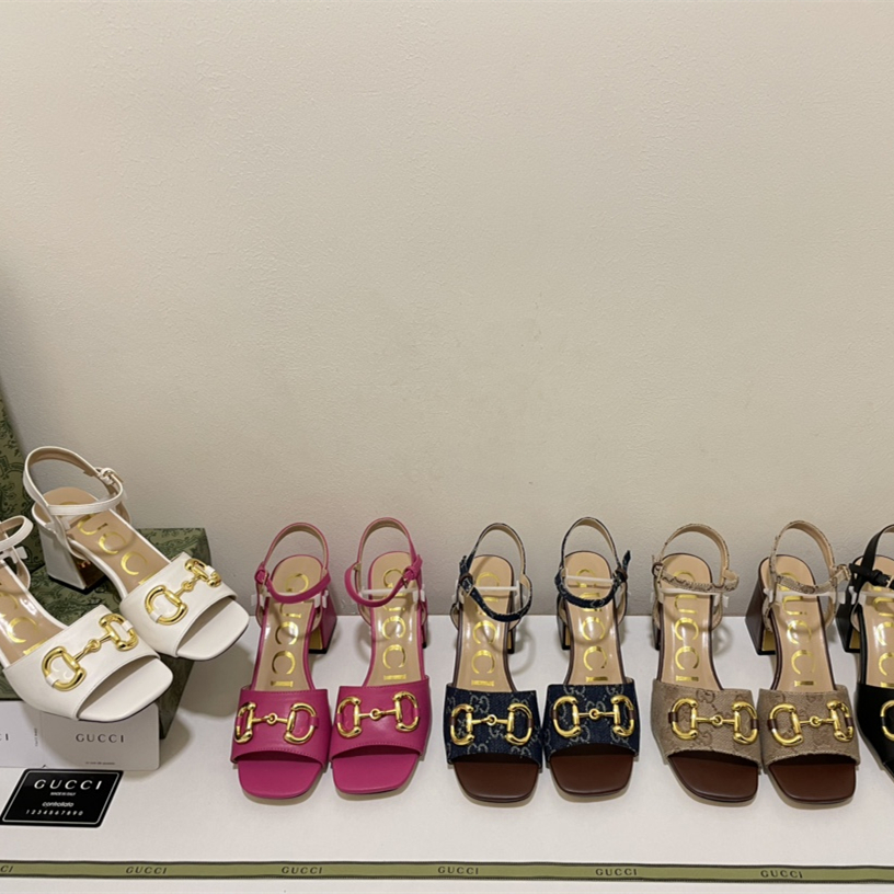 2022 New Heel Sandals Women's Shoes， 5 Colors Size:EU35-EU40