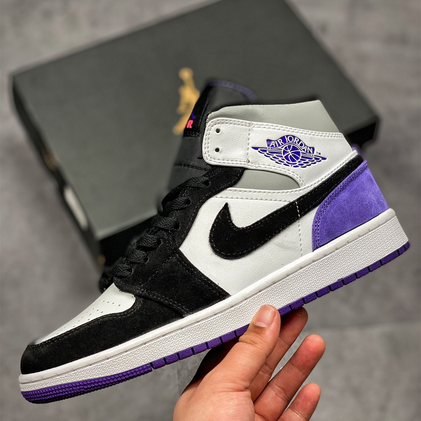 Air Jordan 1 Mid Leisure Board Shoes EU36-EU47.5/ US4-US13