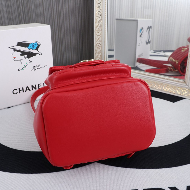 2022 Early Spring New Duma Double Shoulder Cowhide Small Backpack Size 18*18*12 cm