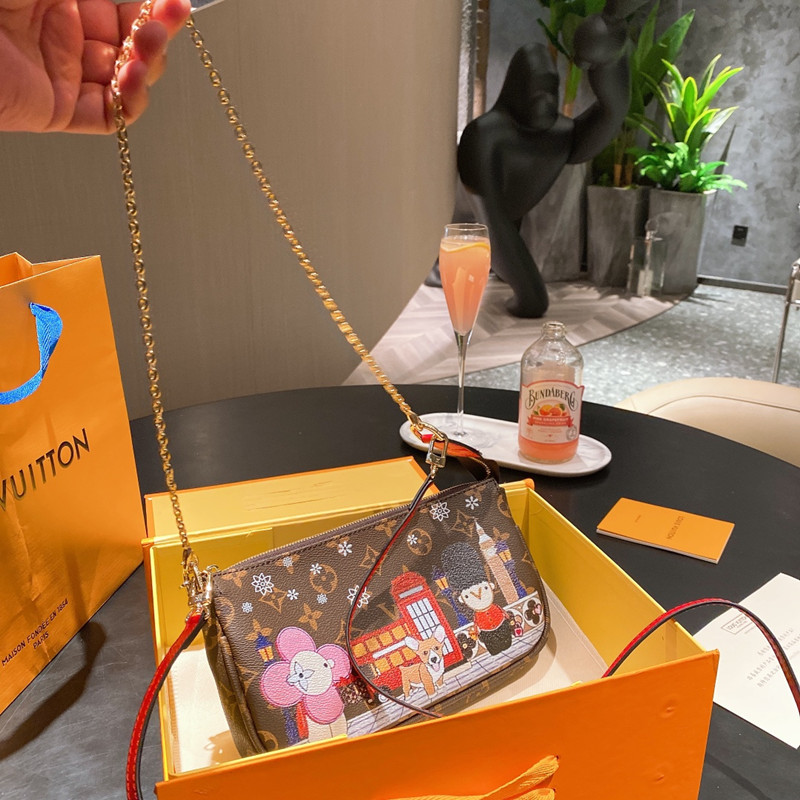 Mila Bag Damier Azur Made of Canvas Size 25*14cm