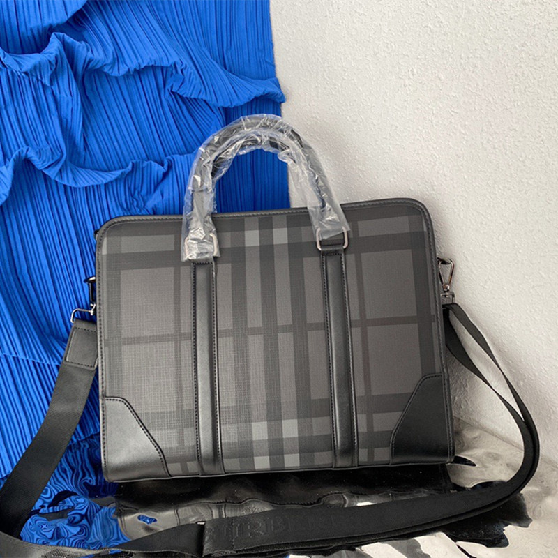 Men's Briefcase Plaid Bag Size 37 * 29cm