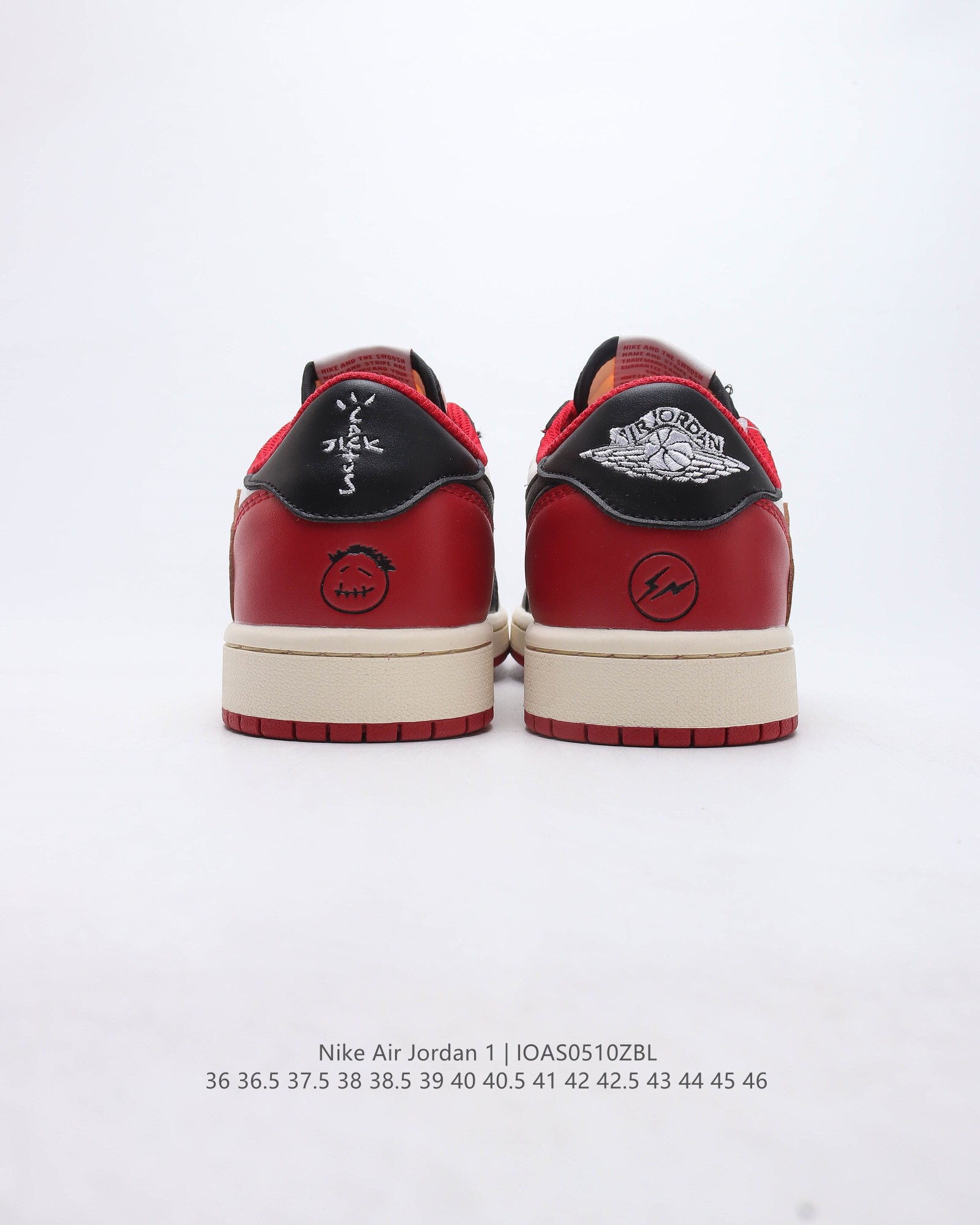 Travis scott x air jordan 1 yy retro high og  cuctus jack  aj1 casual shoes Size:EU36-EU45