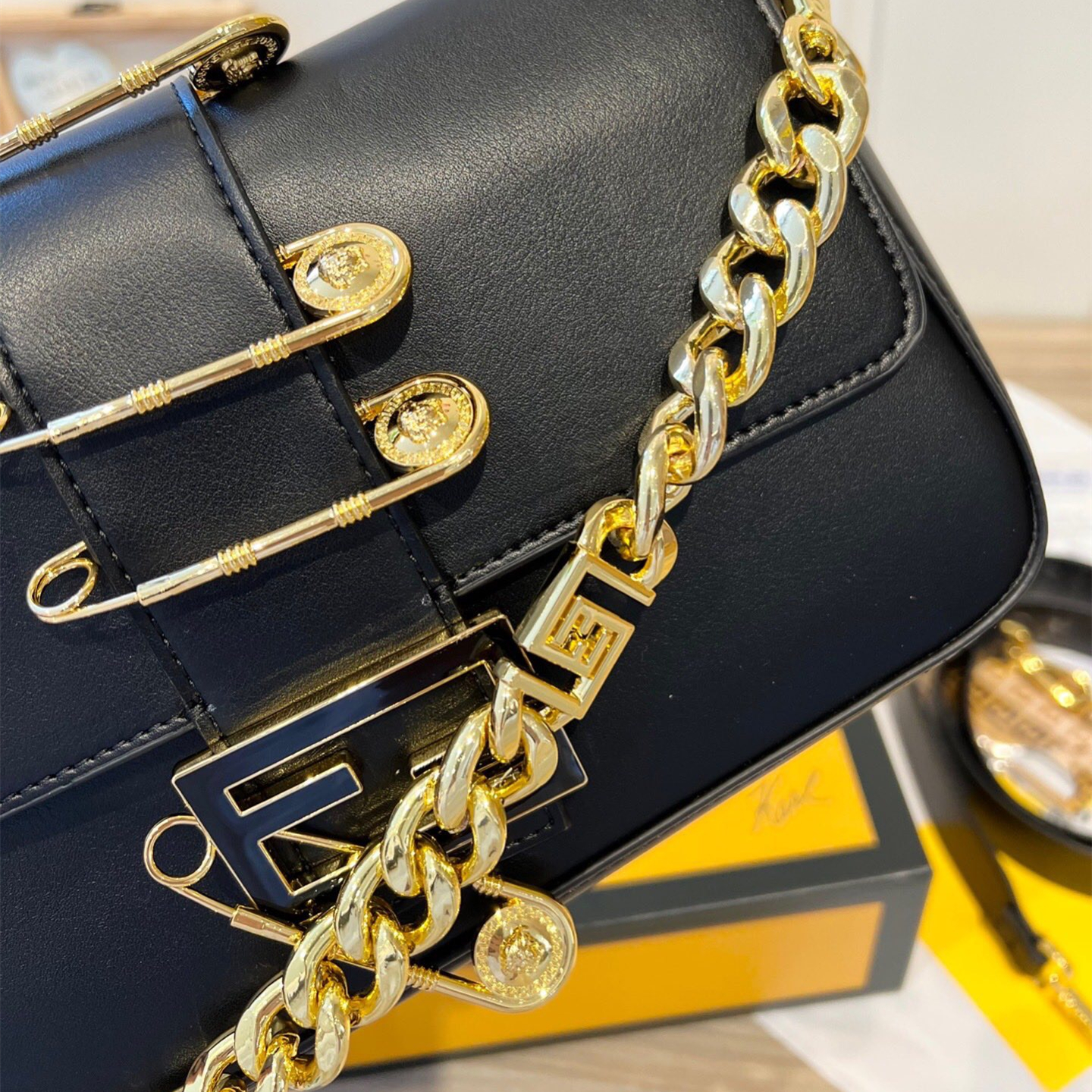 2022 New Black Bag ,size:25*5*15cm