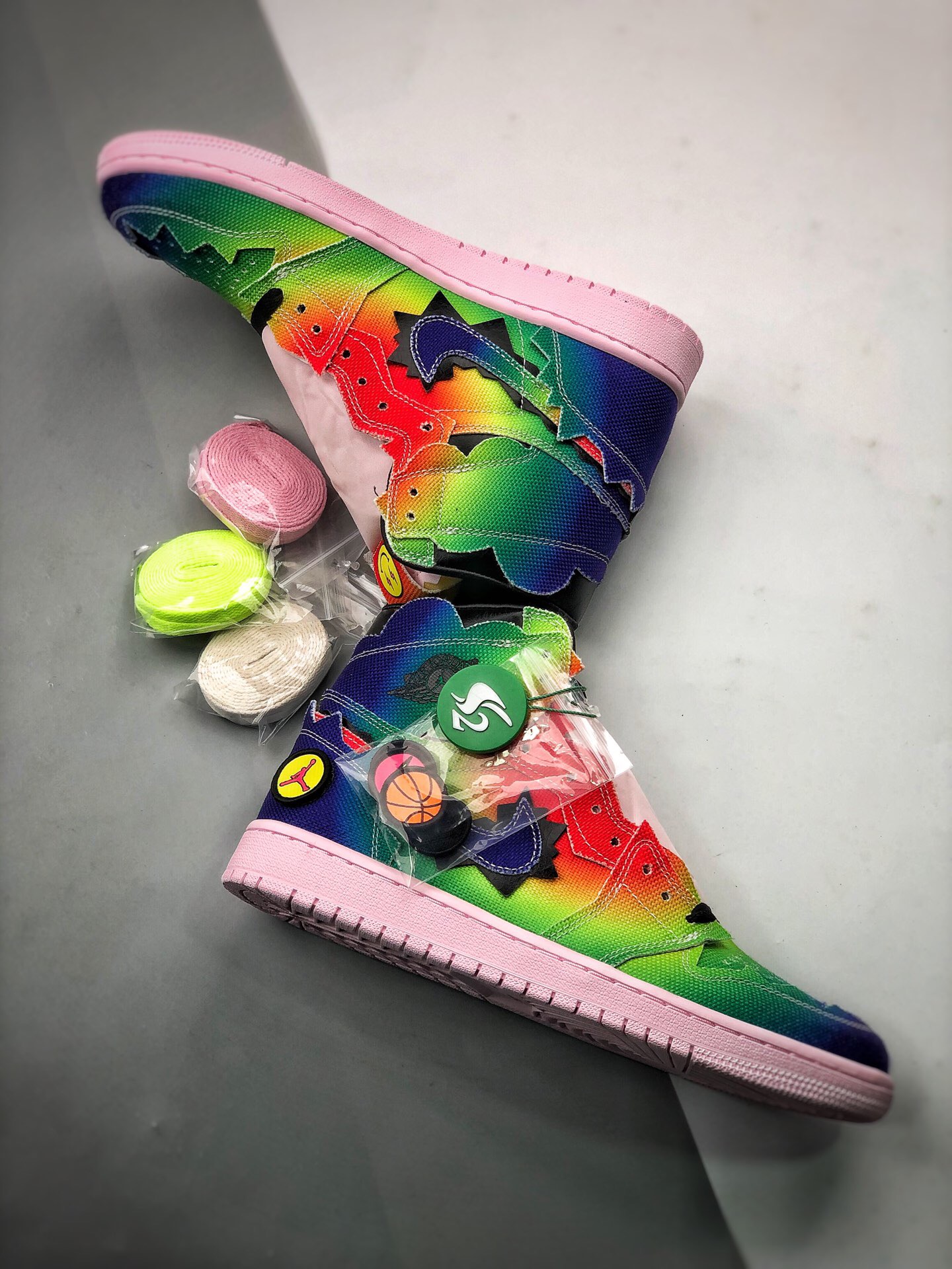 air jordan balvin x air jordan 1 high og casual shoes Size:EU40-EU47