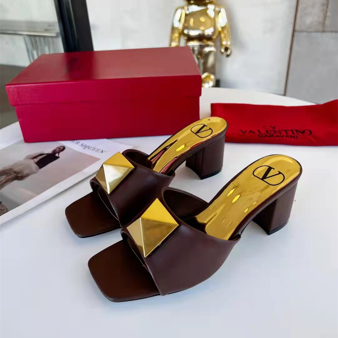 2022 New Sandals Heel Women's Shoes ,6 Colors ,Size:EU35-EU41