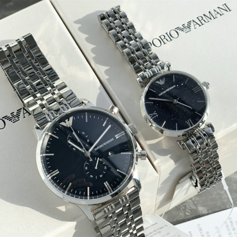 quartz watch, Couple's Watches mineral glass crystal ,Life water resistant to 30 meters