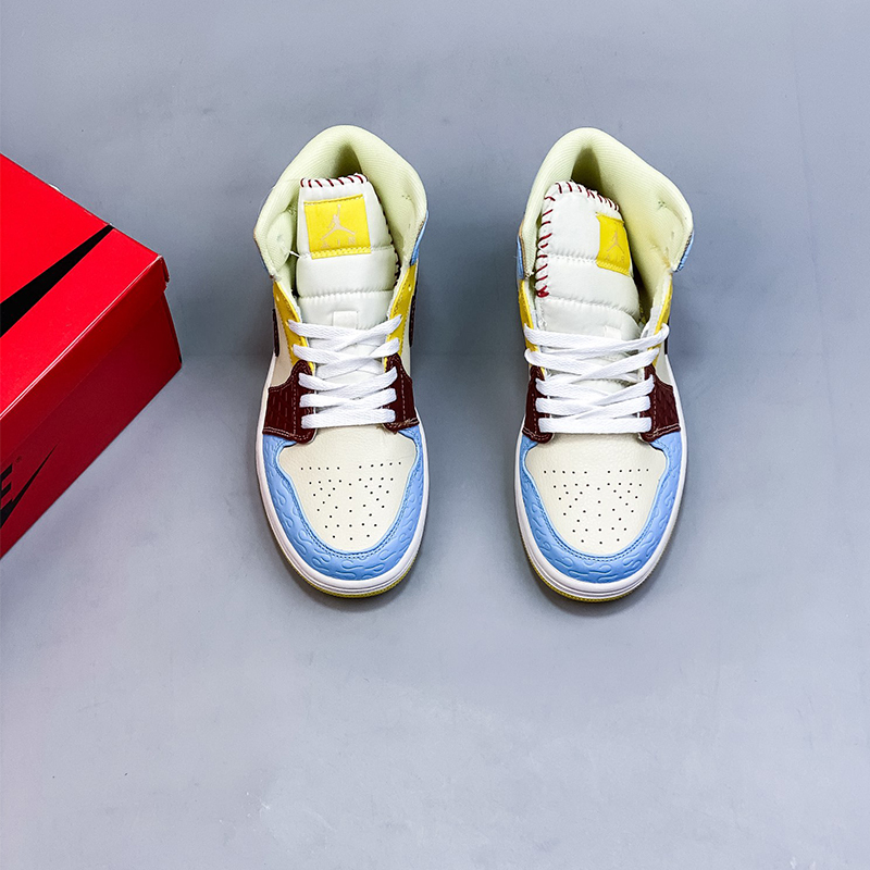 maison chateau x ai jordan 1 mid aj1 casual shoes Size:EU36-EU46