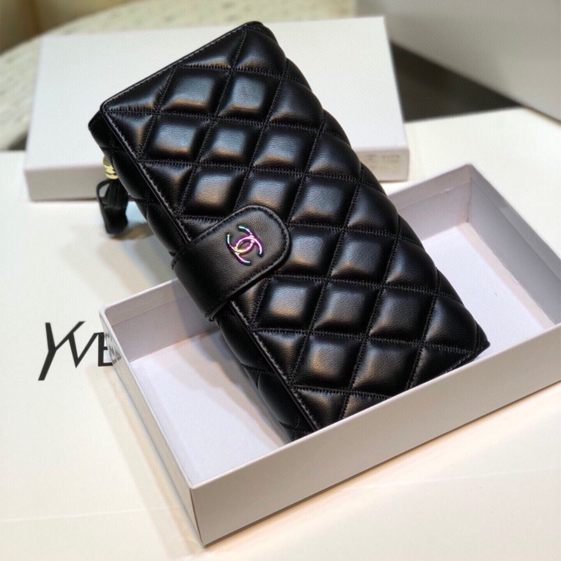 Women's Black Classic Wallet Size 20*10cm