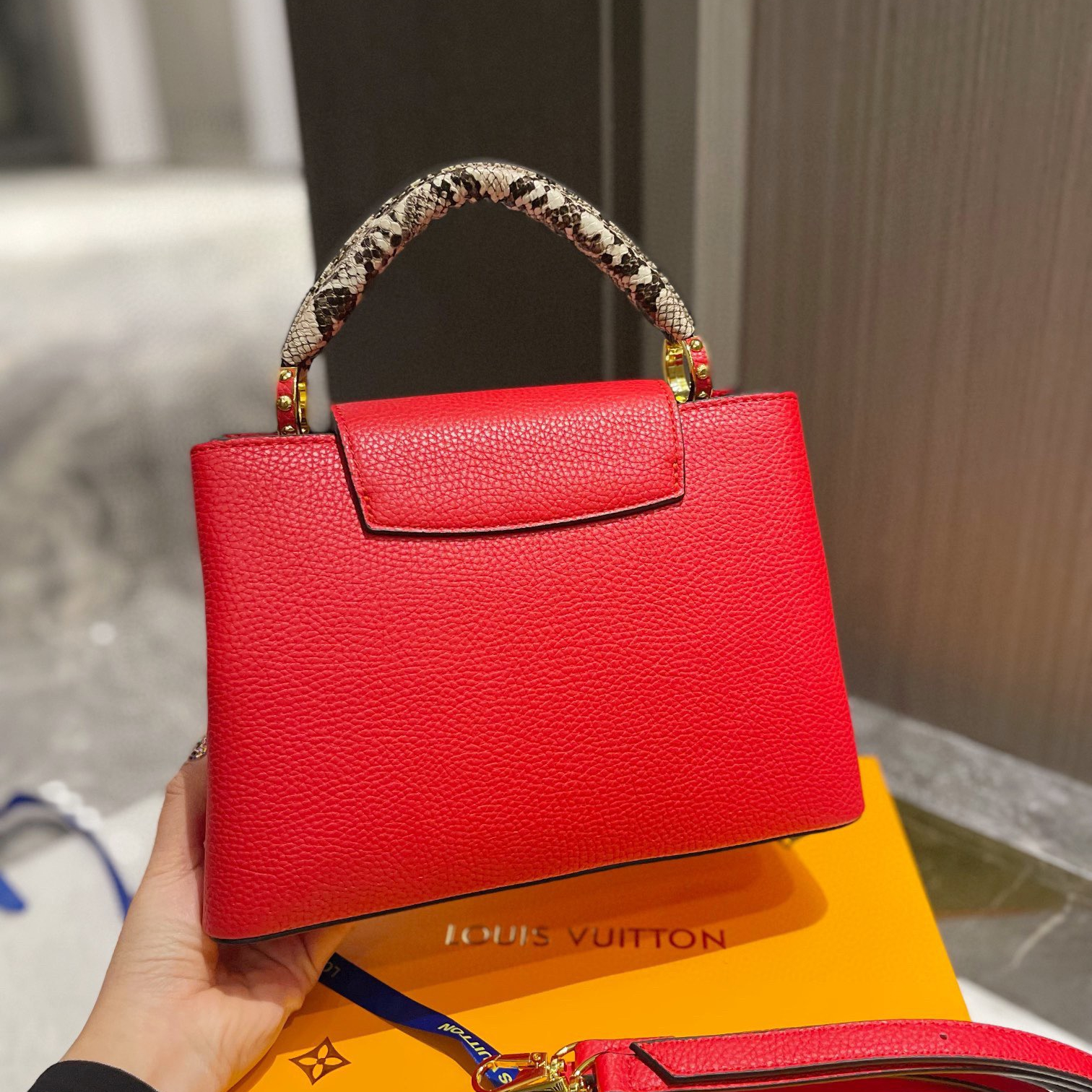 Cappucines Red bags ,27*20cm /20*14cm