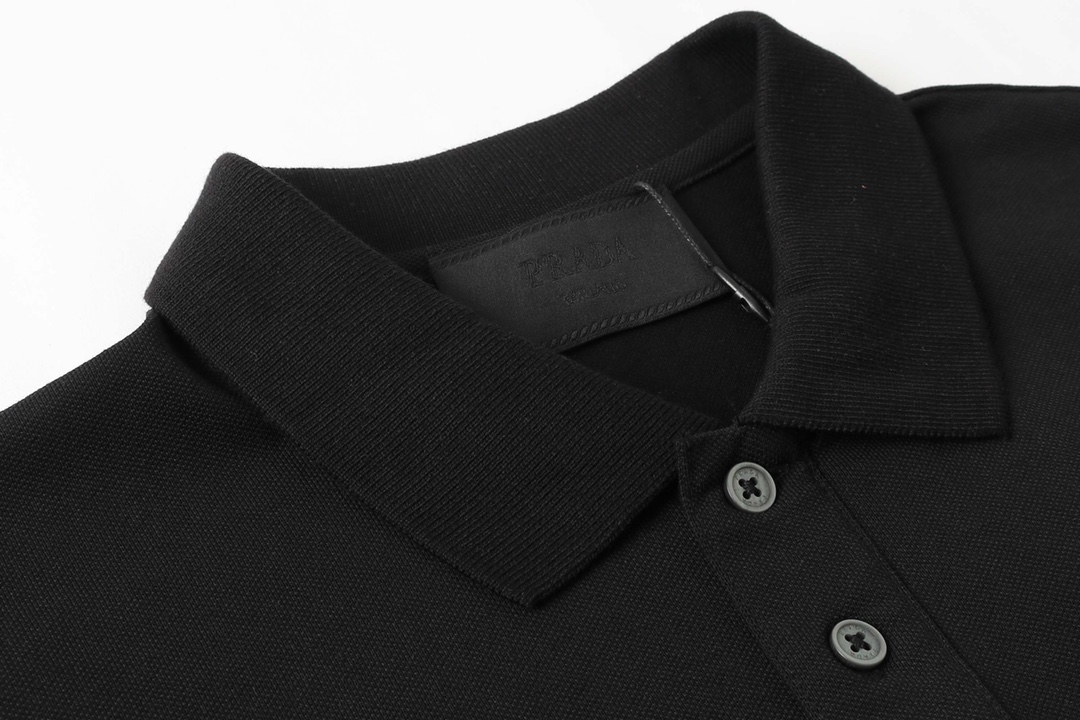 2022ss Men's Polo Black Shirt
