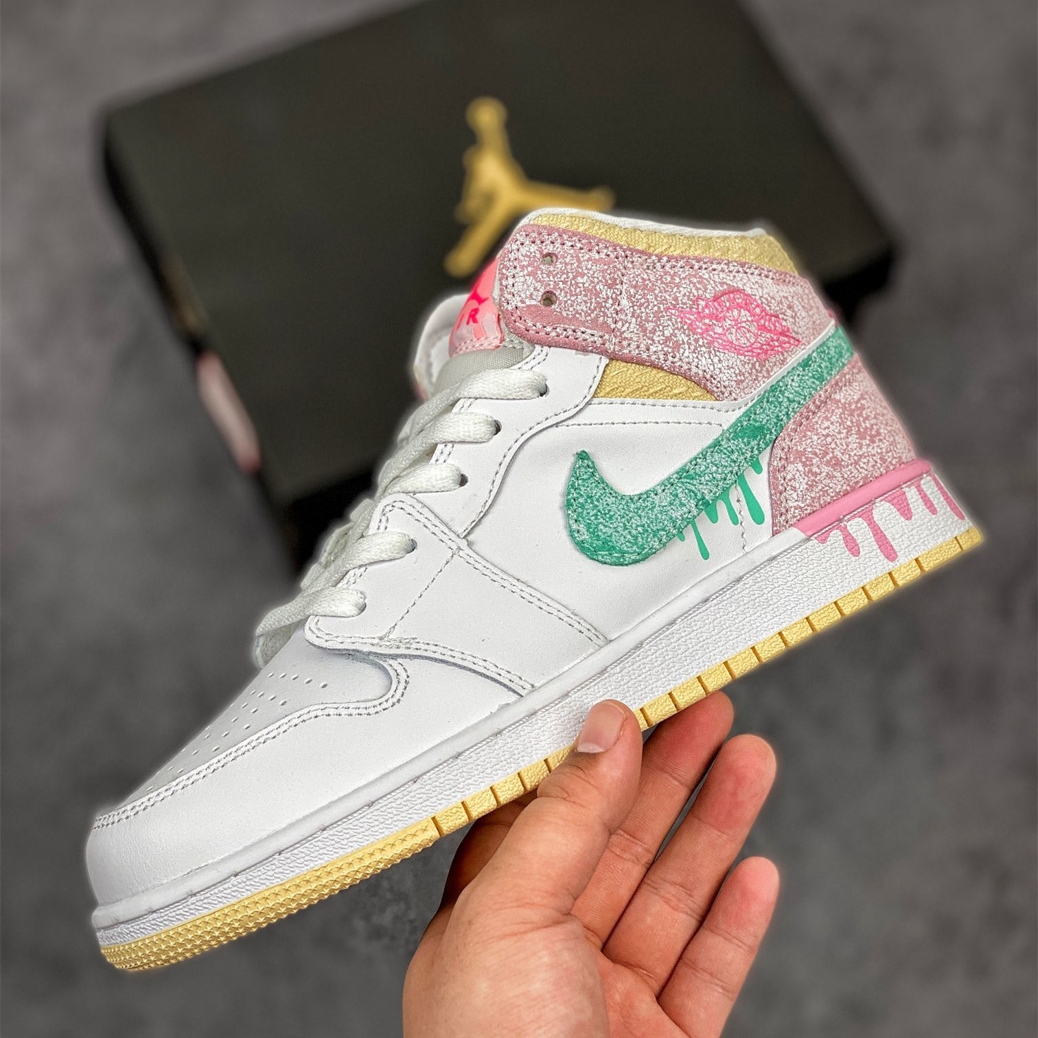 Air Jordan 1 Mid Leisure Board Shoes EU36-EU47.5/ US4-US13