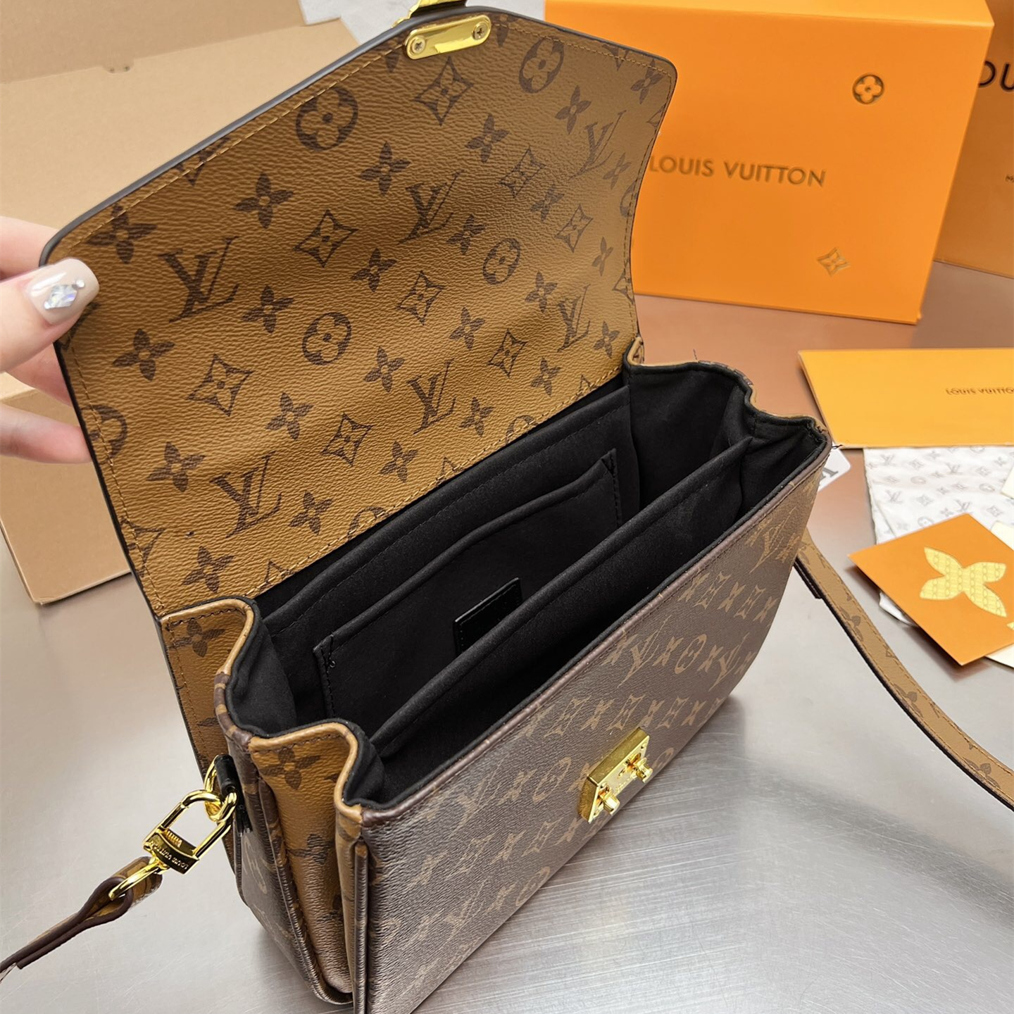 Monogram Reverse Pochette Bags Metis Bags