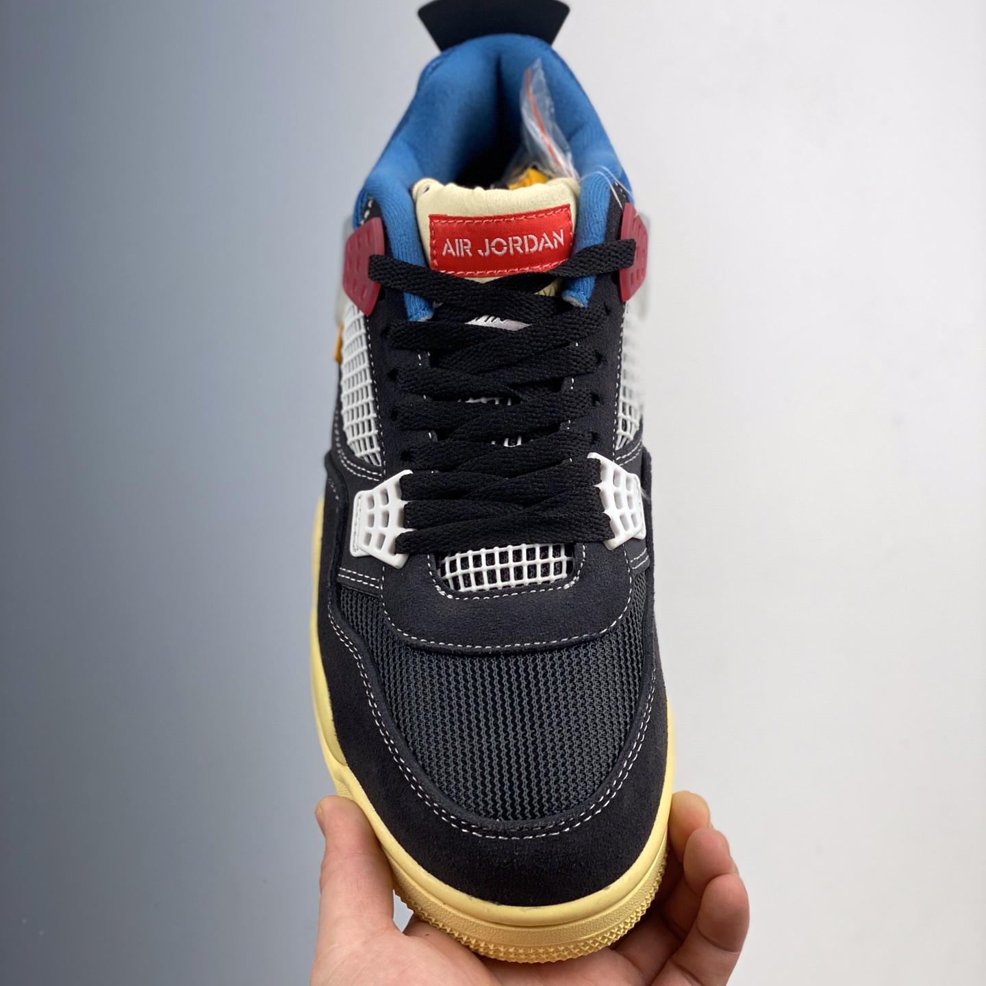 Union LA x Air Jordan 4 Retro Off Noir Basketball Shoes Size:EU38.5-EU47