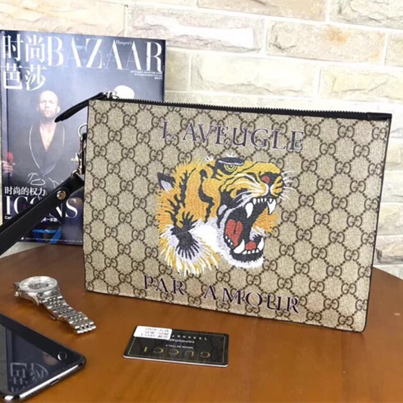 Laveugle Ramour Bag Tiger Wallet Men's Wallet Handbag Size 29*20*1.5 cm
