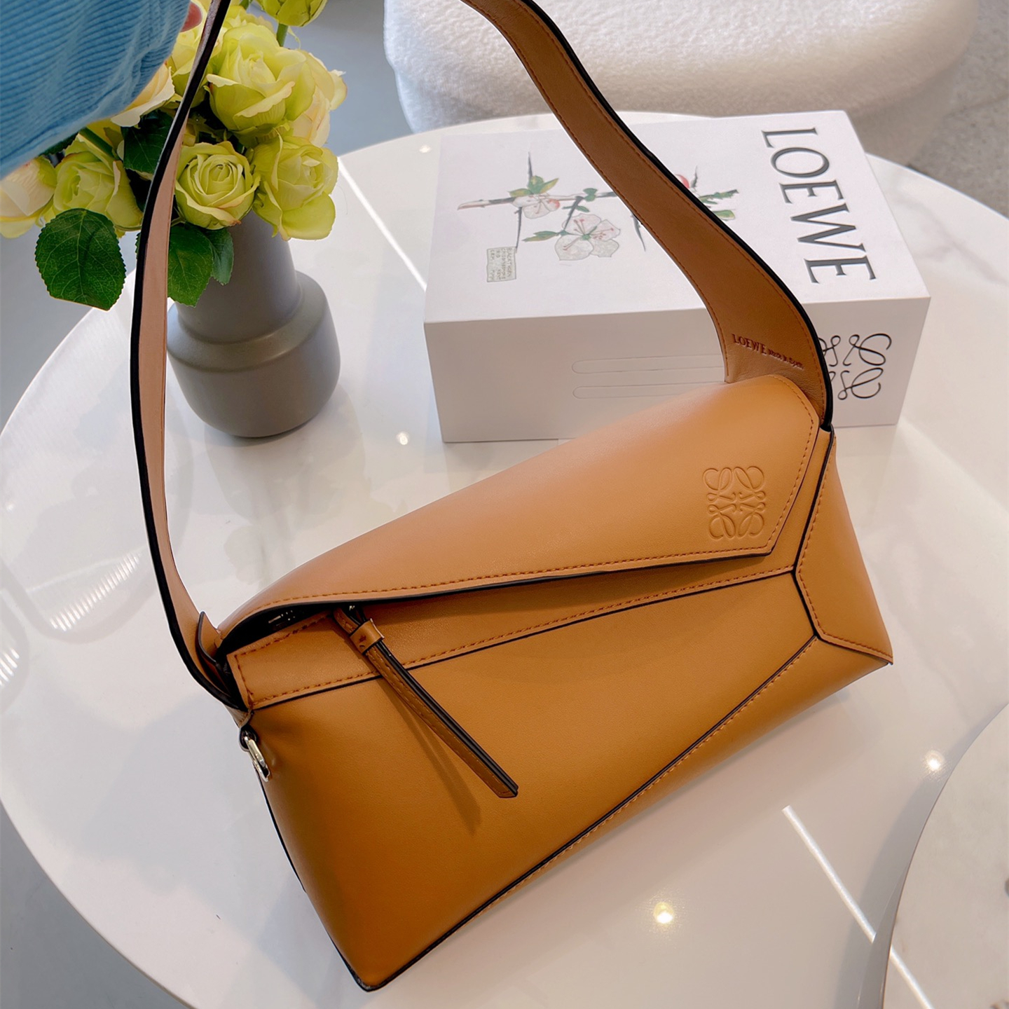 Puzzle Hobo Bag ,Size：29*12CM