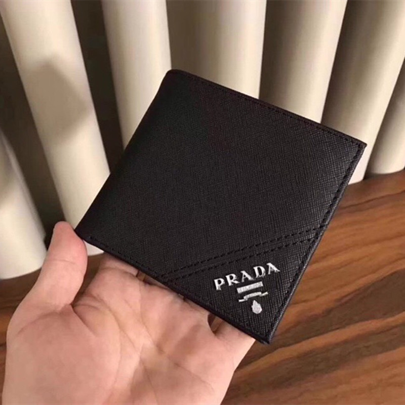 Men's Wallet Short Foldable Money Clip Size 11*9.5 cm