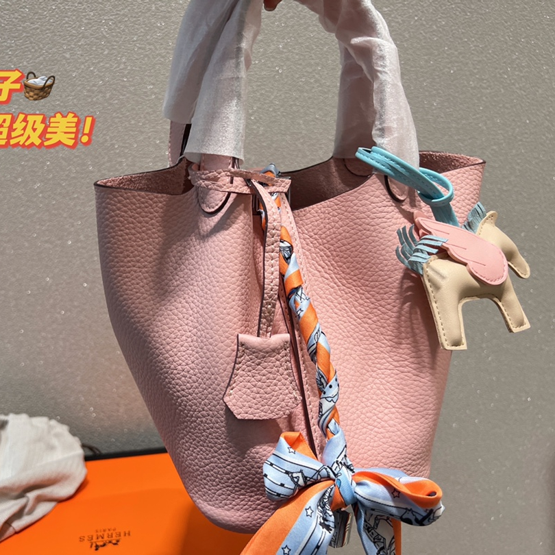 2022 New Pink Picotin Bags,size:19*17cm