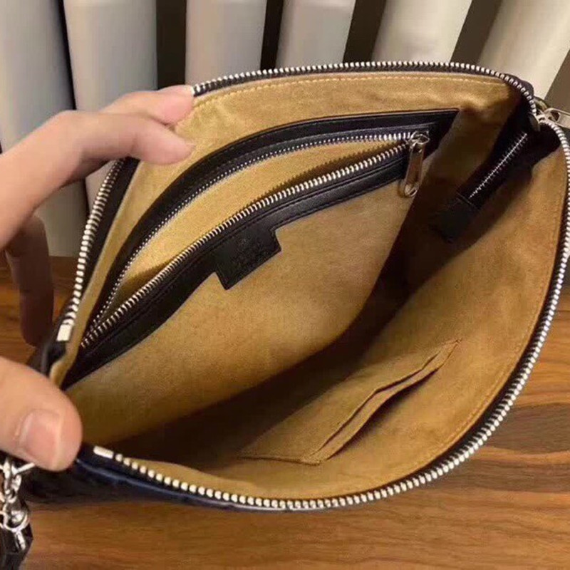 Men's Wallet Handbag Black Size 31*24.5*5 cm