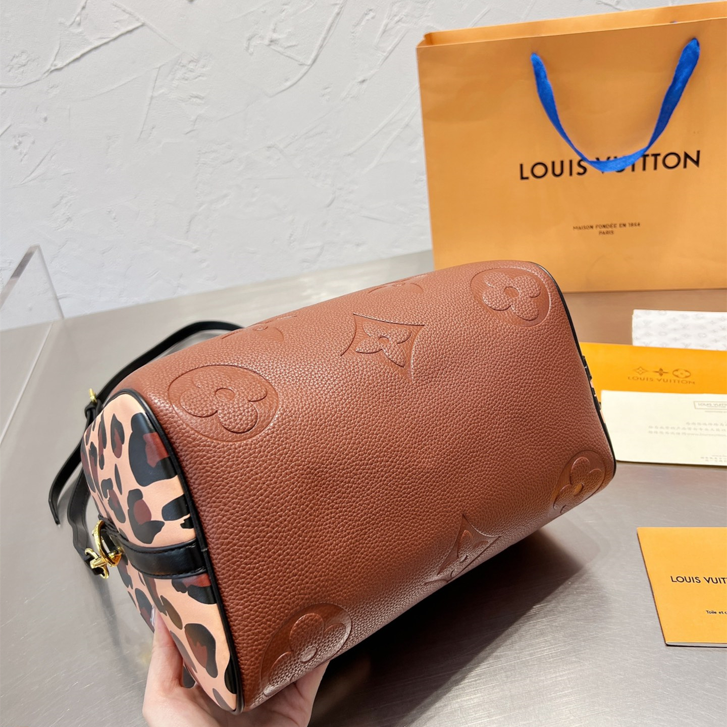 Bag  black brown  size:30*21cm